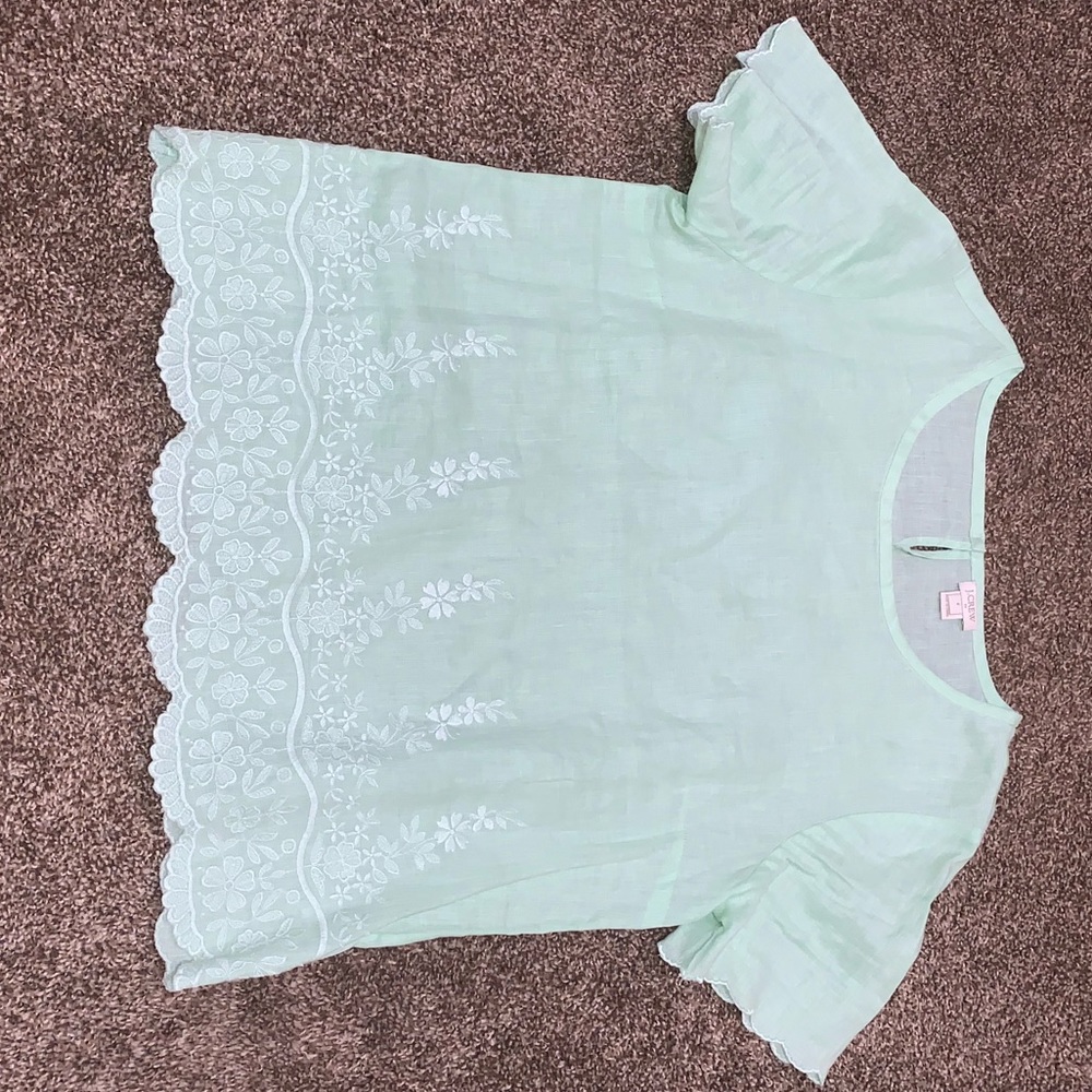 Pastel Green J. Crew Top
